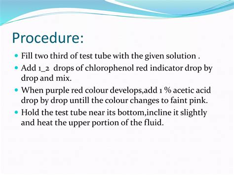 heat coagulation test procedure